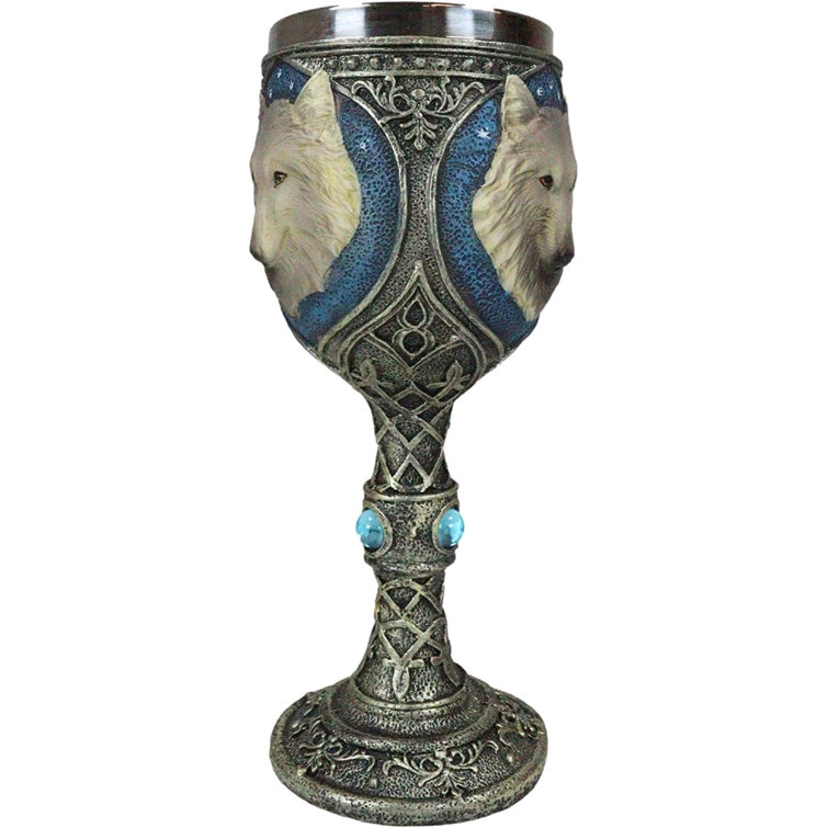 Pacific Giftware Lone Spirit Wolf Celtic Magic 11oz Resin Coffee Mug With Stainless Steel Insert 0